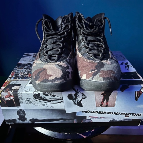 Air Jordan X 10 “Woodland Camo” size 8.5 - Picture 3 of 7